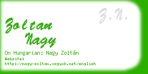 zoltan nagy business card